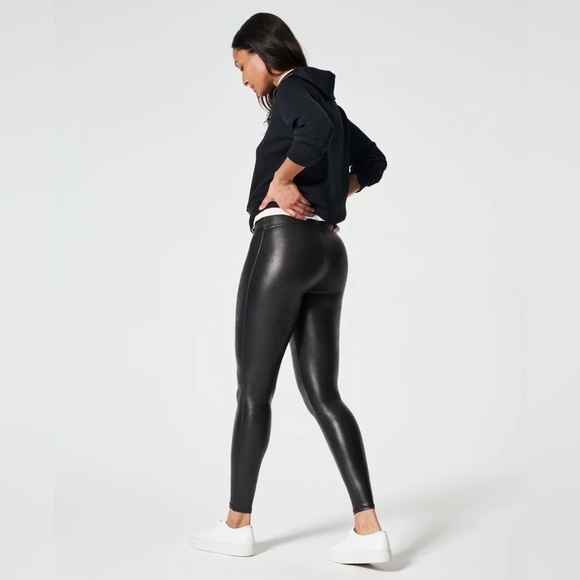 SPANX Faux Leather Leggings - Picture 2 of 8